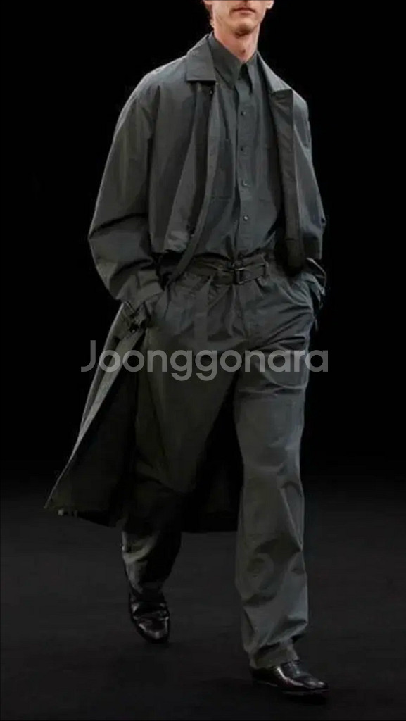 르메르 트렌치 셋업 50/48 딥포레스트--0