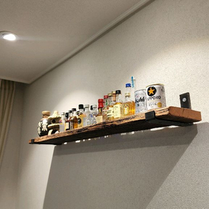 100년이상된 올드오크 빈티지 고재 벽선반 카페벽선반