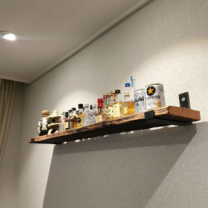 100년이상된 올드오크 빈티지 고재 벽선반 카페벽선반