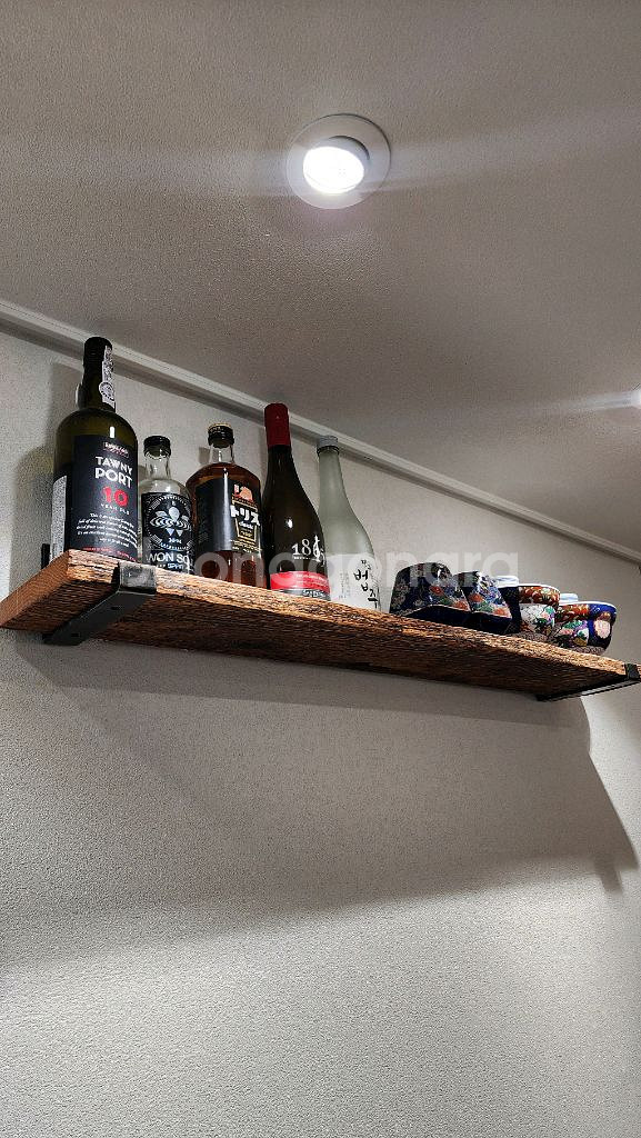 100년이상된 올드오크 빈티지 고재 벽선반 카페벽선반--3