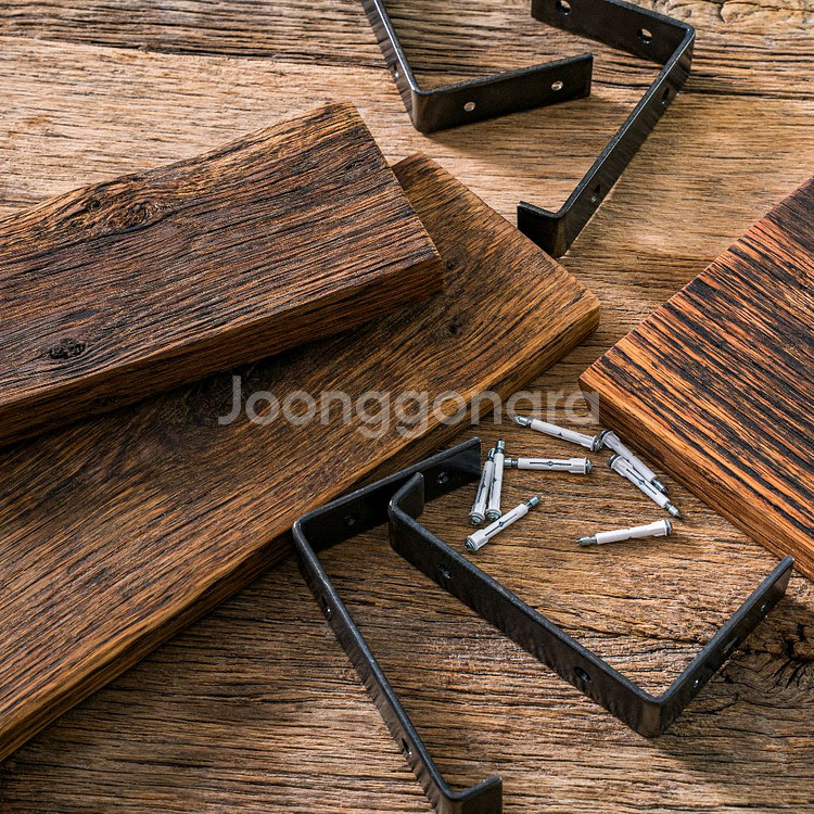 100년이상된 올드오크 빈티지 고재 벽선반 카페벽선반--7