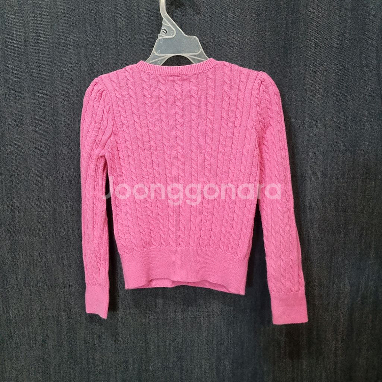 폴로 걸즈 여아동 꽈배기 가디건 6T, 092601--2