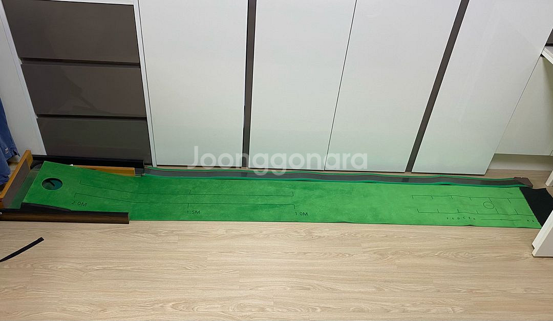 골프 원목 고밀도 리턴 퍼팅매트--0