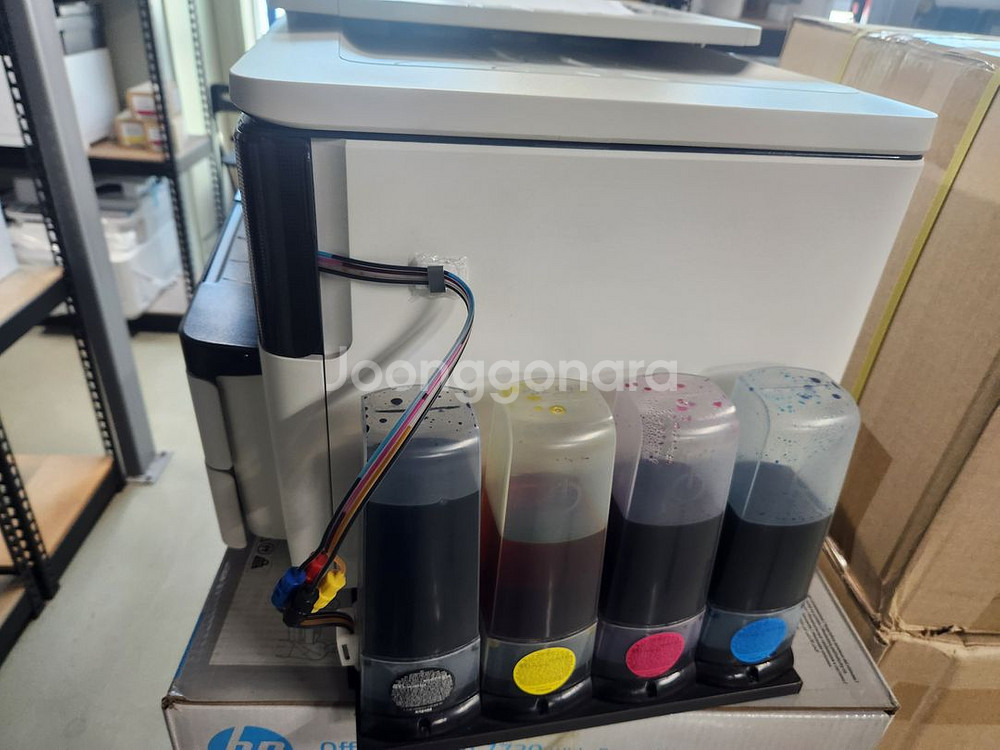 Hp7740(무칩보드)+무한잉크 중고--3