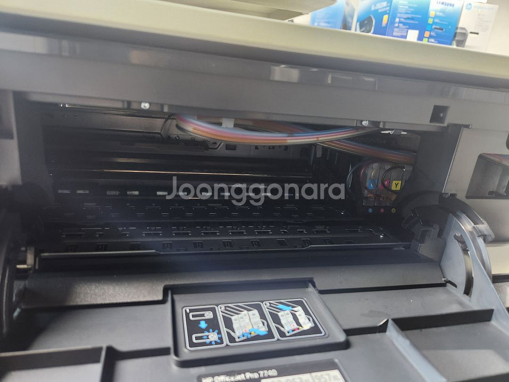 Hp7740(무칩보드)+무한잉크 중고--4