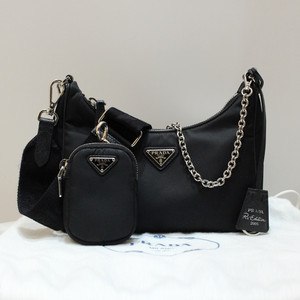 [명품다올동래] 프라다 테수토 나일론 호보 크로스백