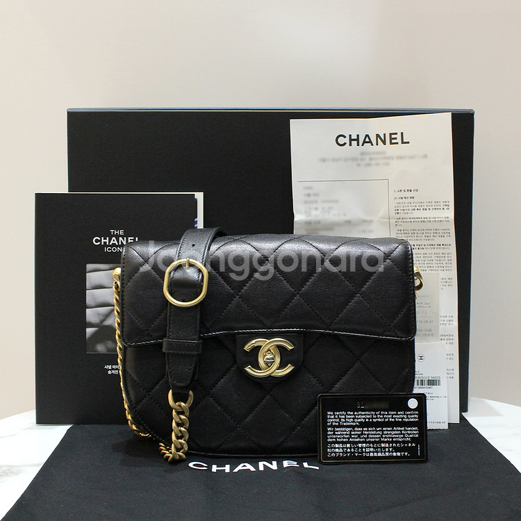 [명품다올동래] 샤넬 램스킨 스몰 메신저백 AS2485--9