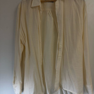 트립르센스 썸머 플리츠 오버 셔츠 아이보리 s