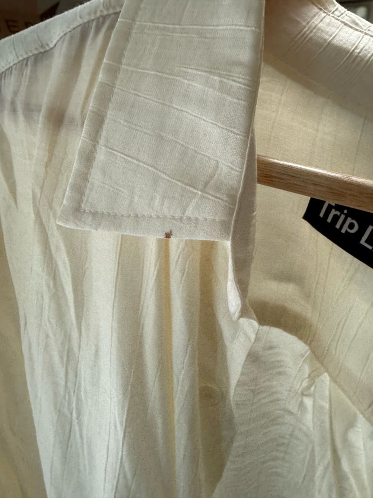 트립르센스 썸머 플리츠 오버 셔츠 아이보리 s--3