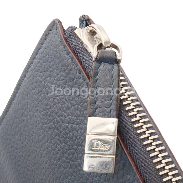디올 네이비 그레인드 레더 아이패드 에어 플랫 클러치--3