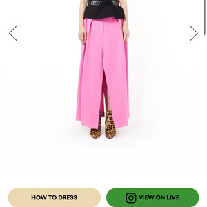 넘프, 넘버프로젝트,슬릿 디테일 롱스커트 핑크 55