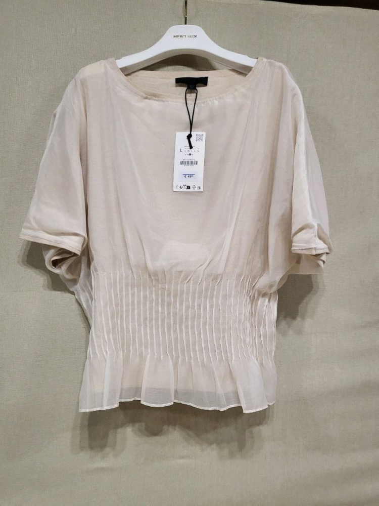 (새제품) ZARA 자라 오간자 니트탑--1