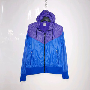 NIKE 나이키 투톤 후드바람막이(보라파랑)