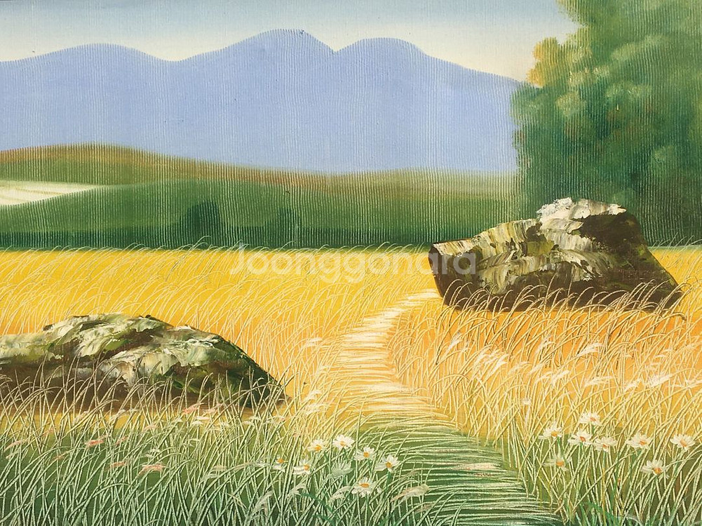 풍경화 유화 그림 대형 액자--1