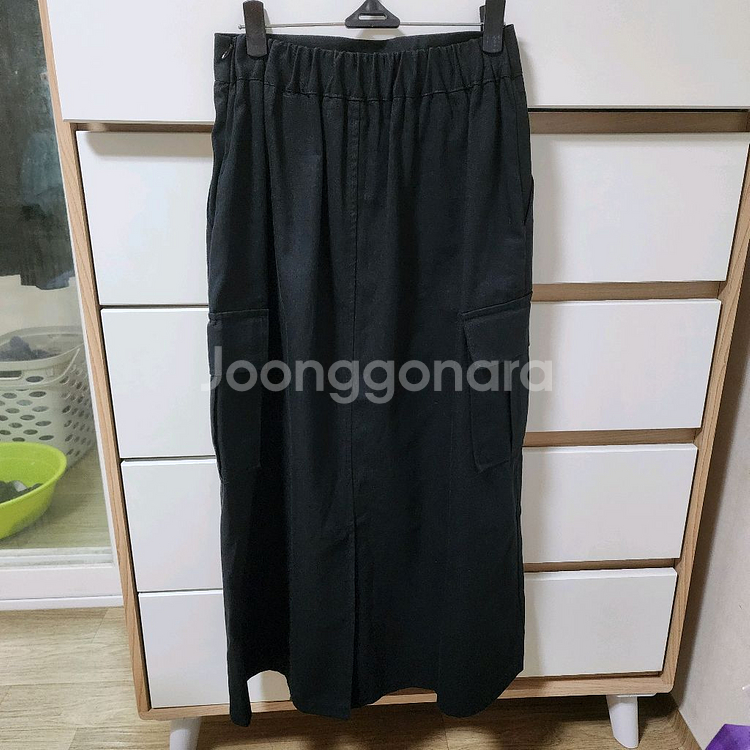 (새상품) 카고 롱스커트--1