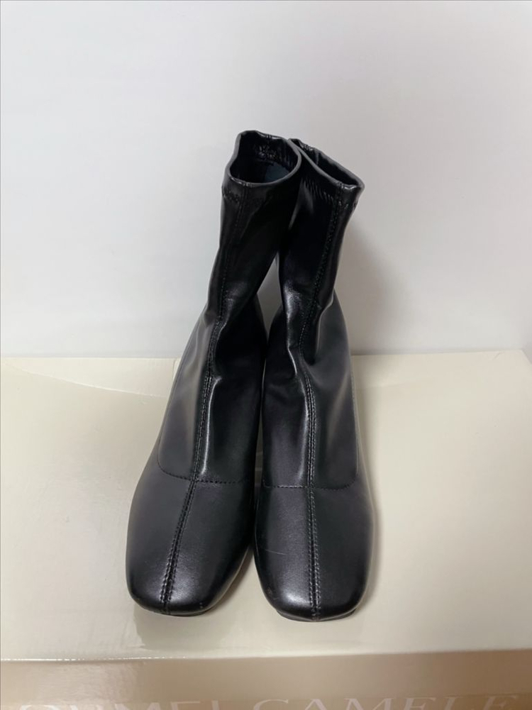 *당일발송* 가죽 삭스부츠 블랙: 245/ 여성구두--3