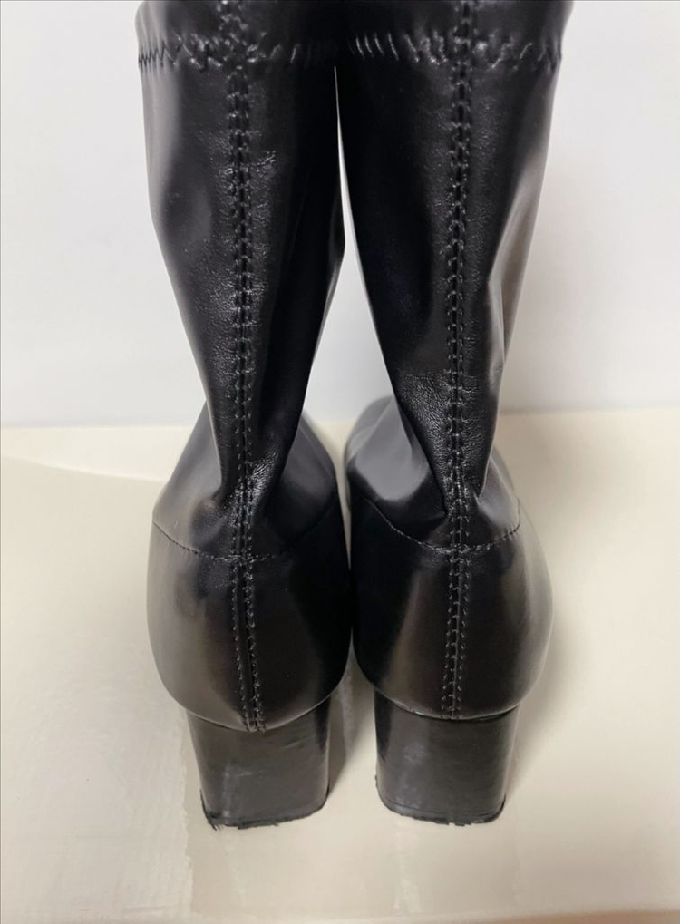 *당일발송* 가죽 삭스부츠 블랙: 245/ 여성구두--2