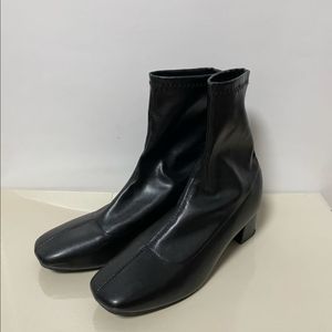 *당일배송* 가죽 삭스부츠 블랙: 245/ 여성구두