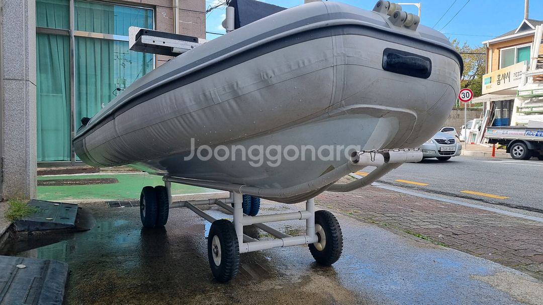 알콤비보트310 미제머큐리15마력 크레인런칭세트--2