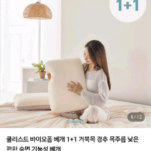 쿨리스트 바이오폼 경추 베개 2개