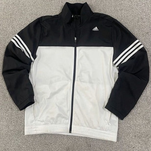 아디다스 희귀 검흰 블랙 트랙탑 져지집업 105/XL
