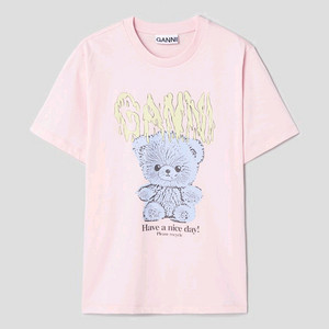 가니 Basic Teddy Relaxed T-shirt