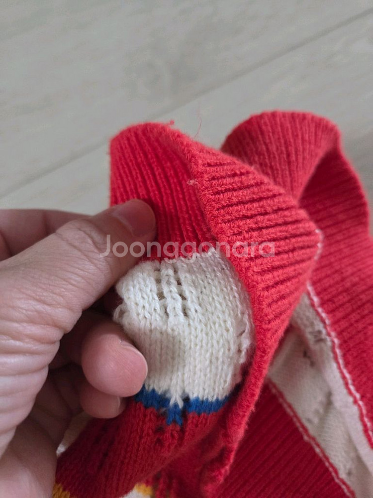 베베드피노 버니 멀티 스트라이프 가디건 110--1