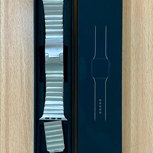 UVORI 링크 브레이슬릿 실버 애플워치 45mm