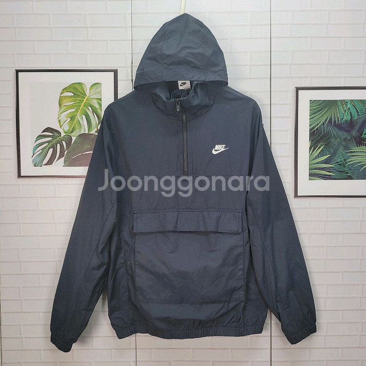 NIKE 나이키 스포츠웨어 아노락 반집업 후드 자켓 L--0