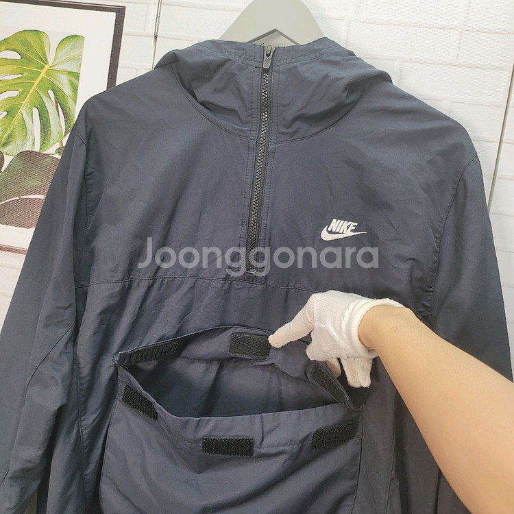 NIKE 나이키 스포츠웨어 아노락 반집업 후드 자켓 L--3