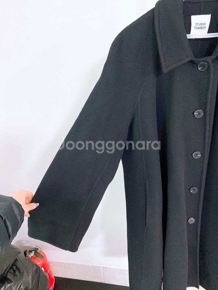 (여성95~100)스튜디오톰보이루즈핏나그랑핏울코트--2