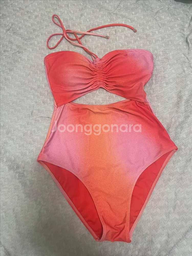 데이즈데이즈 코랄스카이 홀터 원피스 수영복 S--5