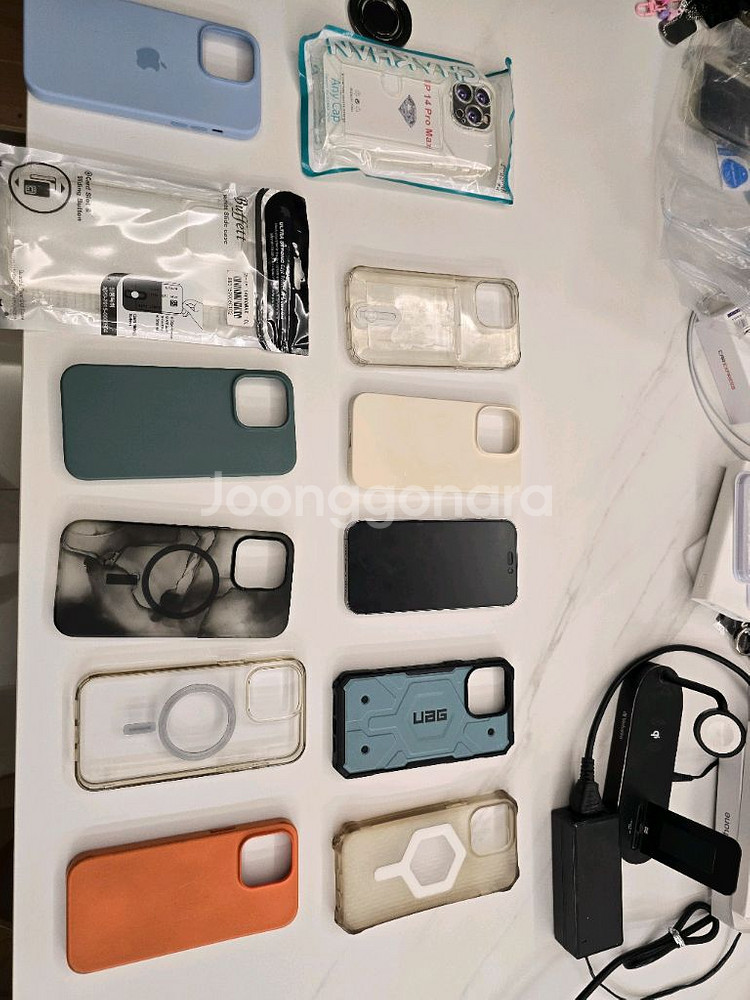 아이폰 14 프로맥스 512G 풀박 / 케이스 12개등--6