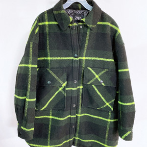 (여성95~100)자라오버핏누빔모직점퍼형자켓