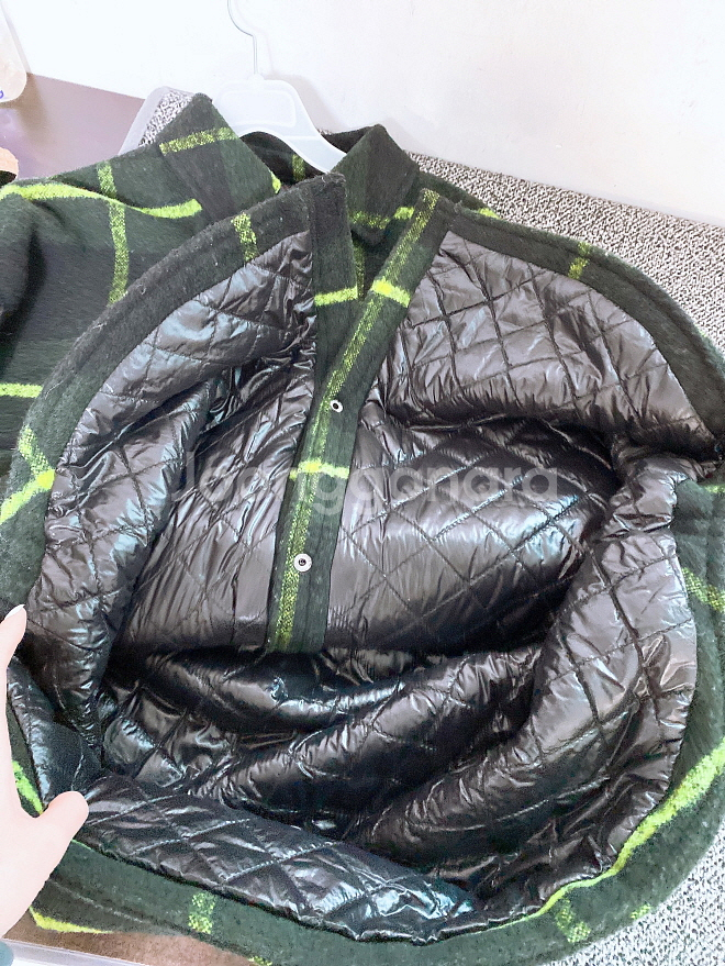 (여성95~100)자라오버핏누빔모직점퍼형자켓--5