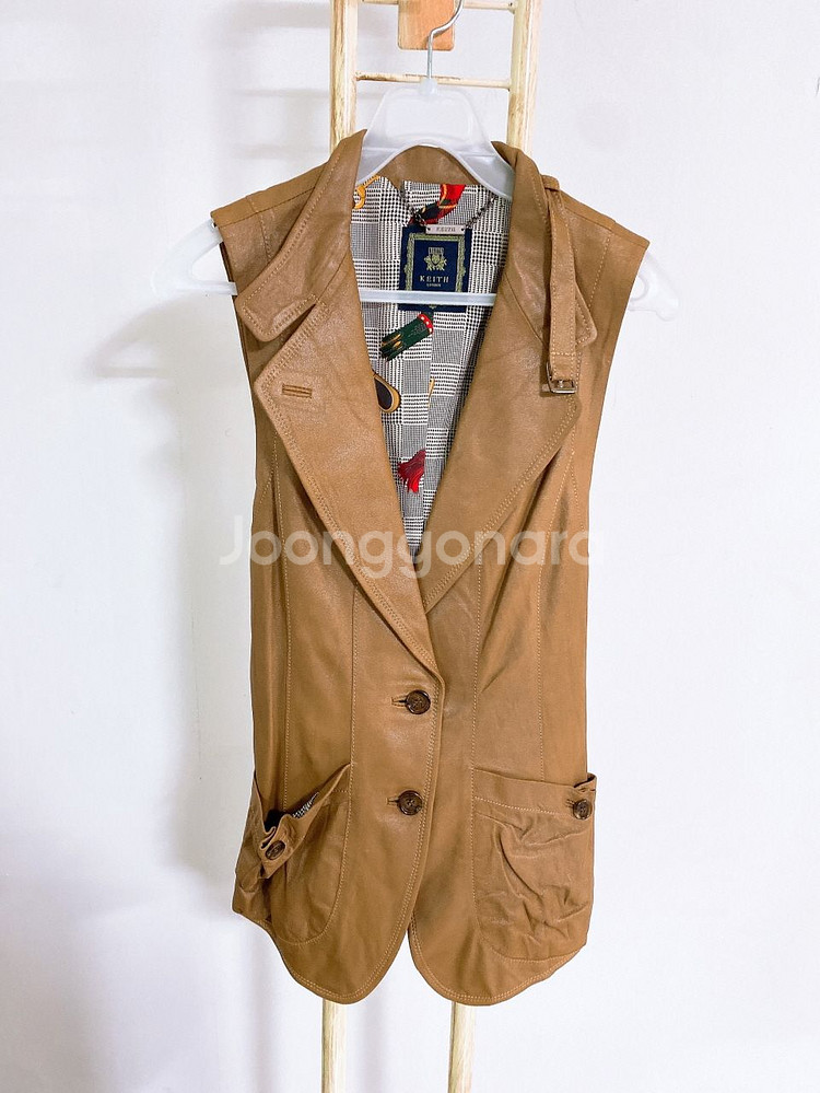 (정품)KEITH키이스염소가죽허리벨트조끼(여성용85)--0