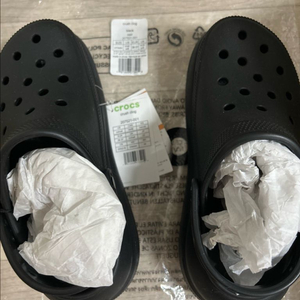 크록스 크러쉬 클로그 블랙 230 새상품