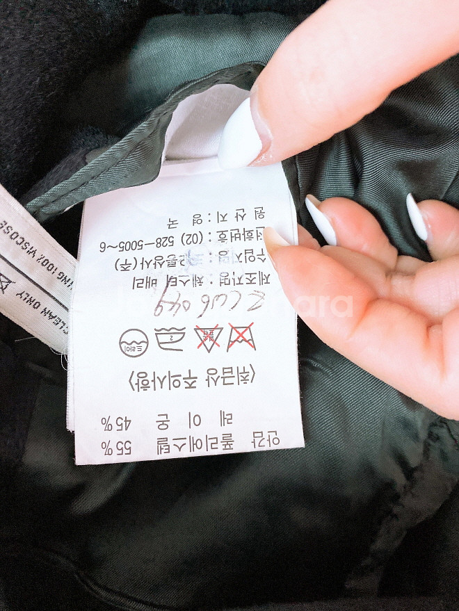 (남성105)캐시미어100%쓰리버튼블랙롱코트--8