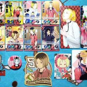 하이큐 켄마 극장판 특전 포카 바보카 포토카드 카드텍