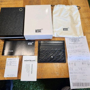 몽블랑 카드지갑 블랙 판매합니다.(MB128640)