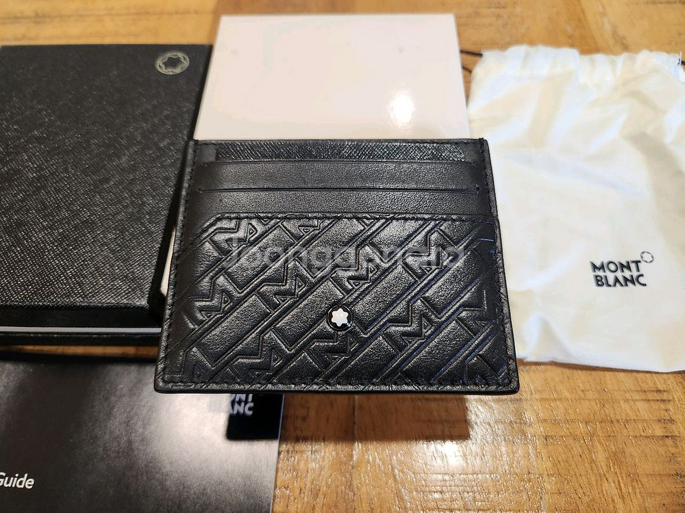 몽블랑 카드지갑 블랙 판매합니다.(MB128640)--2