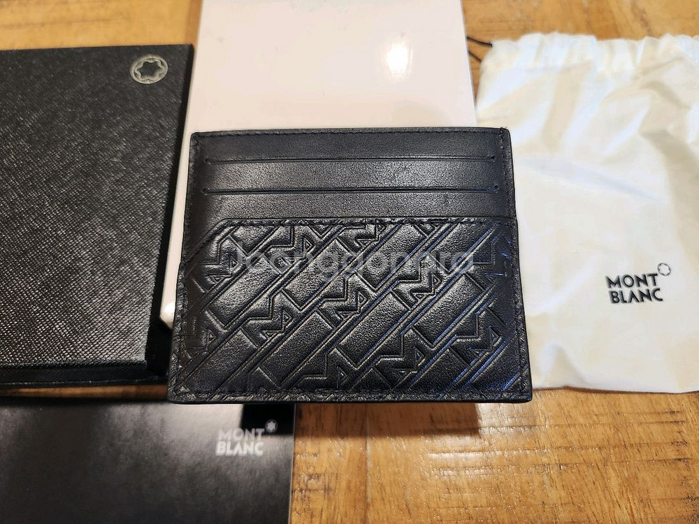 몽블랑 카드지갑 블랙 판매합니다.(MB128640)--3