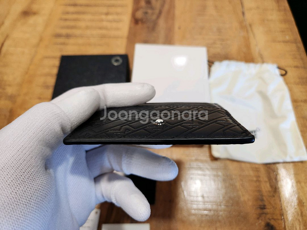 몽블랑 카드지갑 블랙 판매합니다.(MB128640)--4