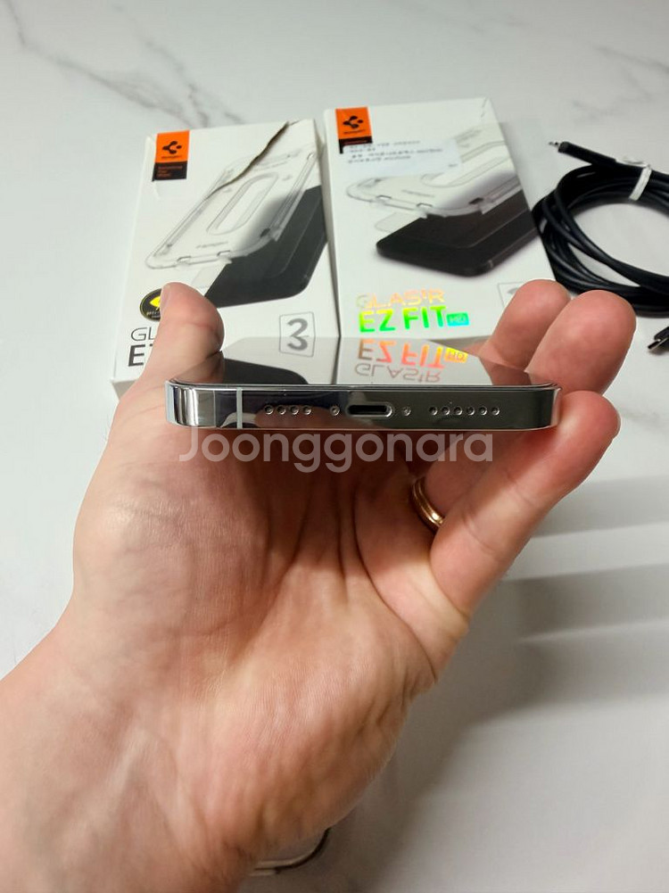 아이폰14 pro max 실버 1tb A급--9
