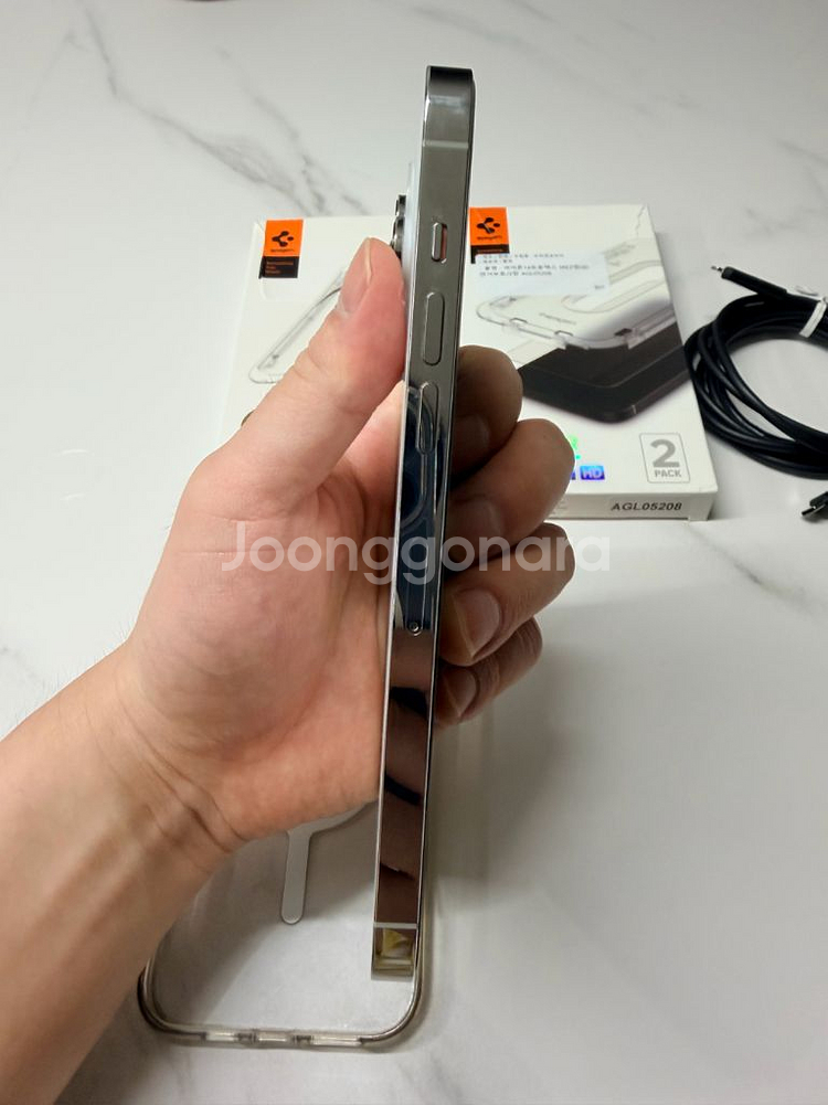 아이폰14 pro max 실버 1tb A급--10