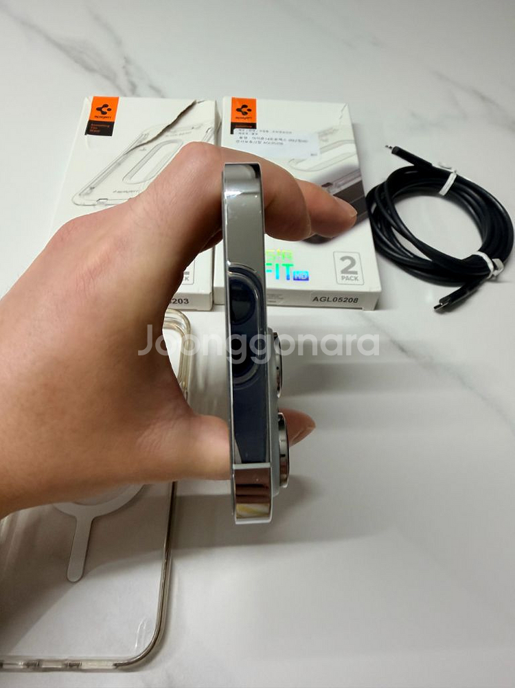 아이폰14 pro max 실버 1tb A급--11