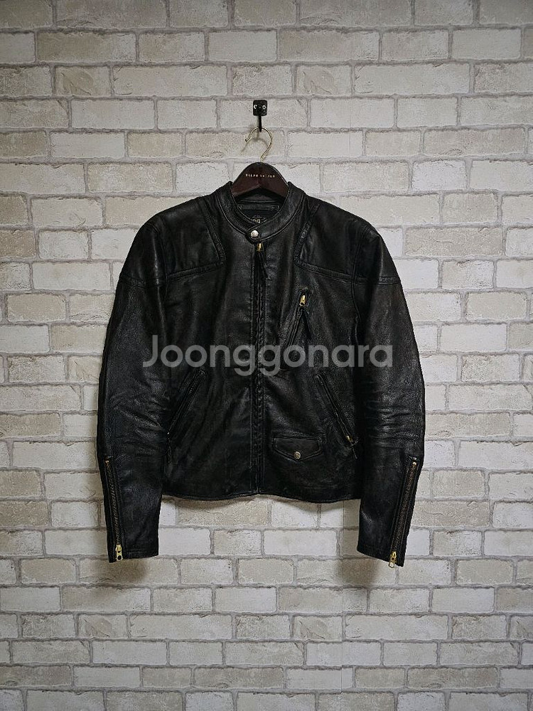 RRL 더블알엘 모토 레더 가죽 자켓--1