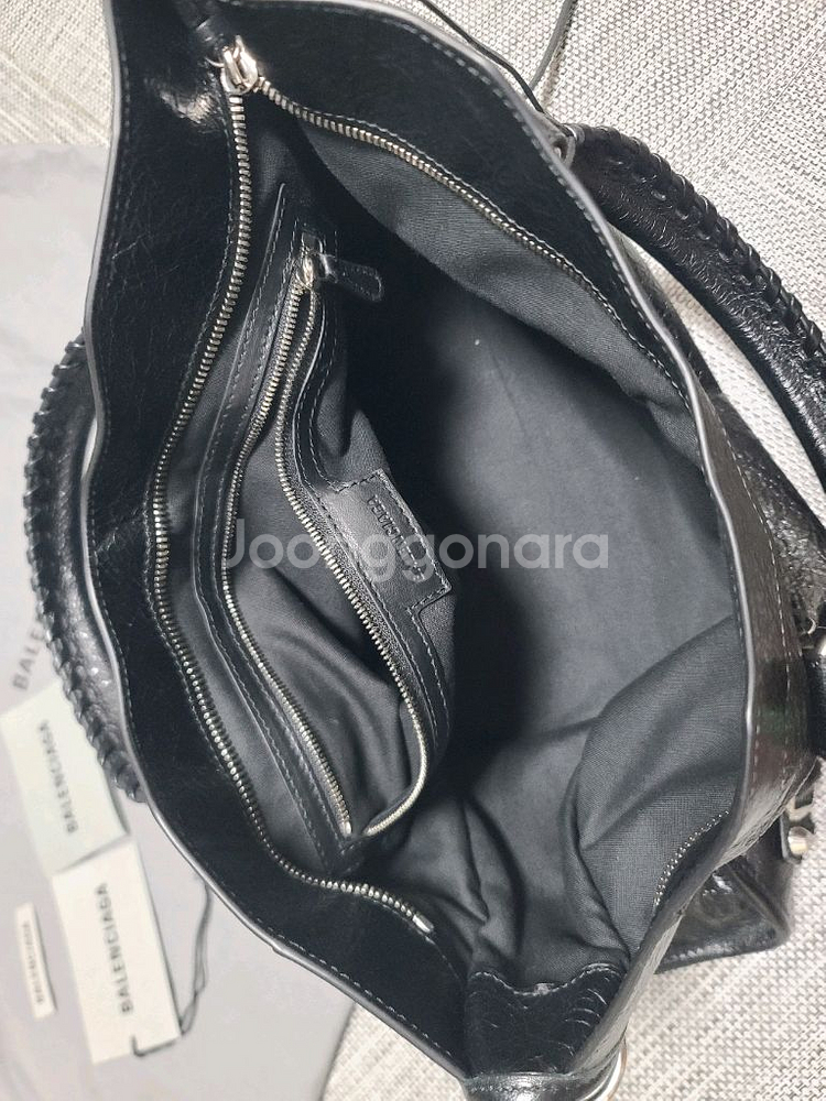 발렌시아가 르시티백 블랙 미디움 토트백 모터백 시티백--6