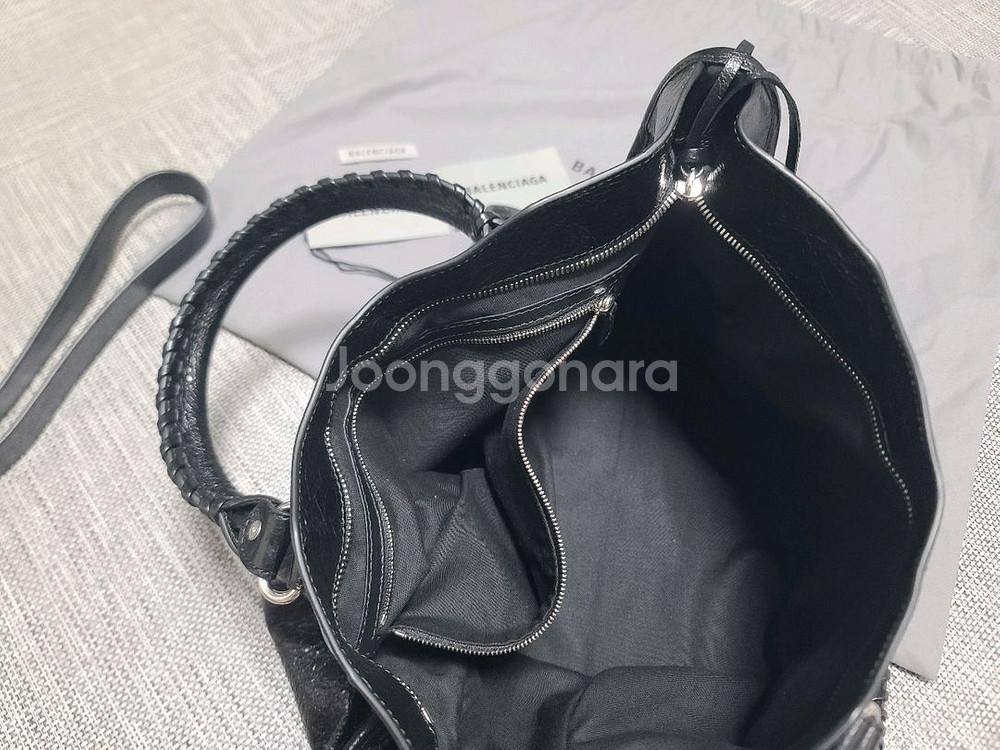 발렌시아가 르시티백 블랙 미디움 토트백 모터백 시티백--8