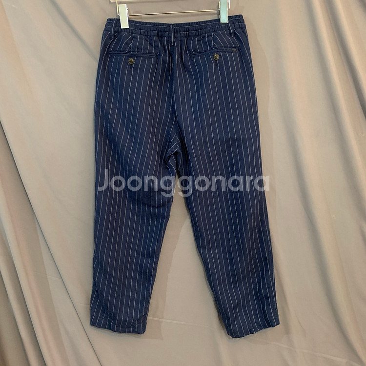 31인치 폴로랄프로렌 핀스트라이프 밴딩 크롭 팬츠 바지--1